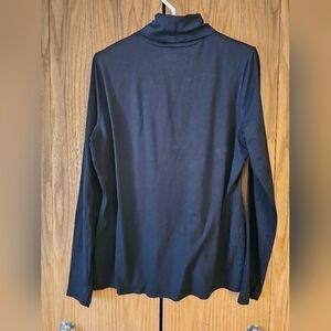 Lands' End Black Turtle Neck